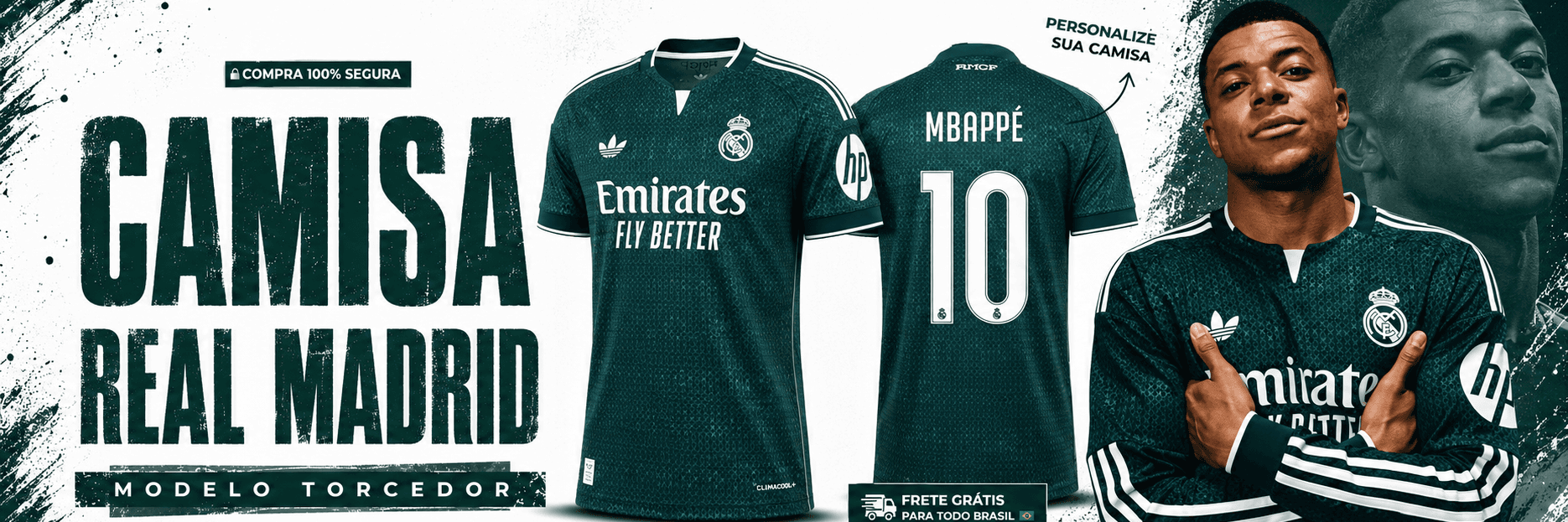 Camisa do Real Madrid fora 26/27 modelo torcedor