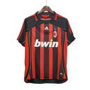 Camisa Retrô Milan I Home 2006/07 Masculino Vermelho e Preto
